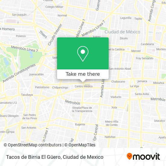 Tacos de Birria El Güero map