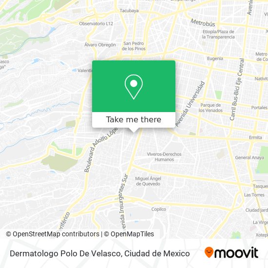 Dermatologo Polo De Velasco map