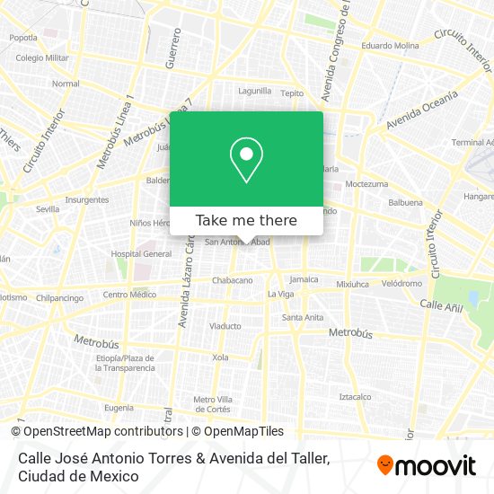 Calle José Antonio Torres & Avenida del Taller map