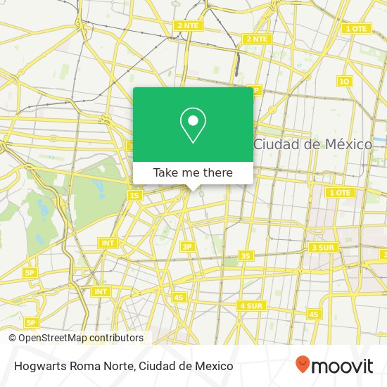 Hogwarts Roma Norte map