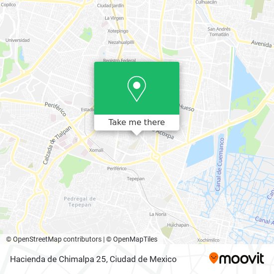 Hacienda de Chimalpa 25 map