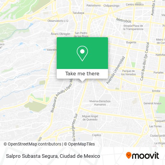 Salpro Subasta Segura map