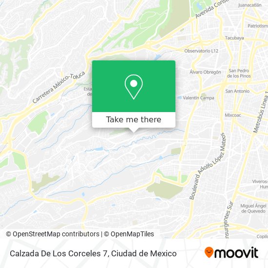 Calzada De Los Corceles 7 map
