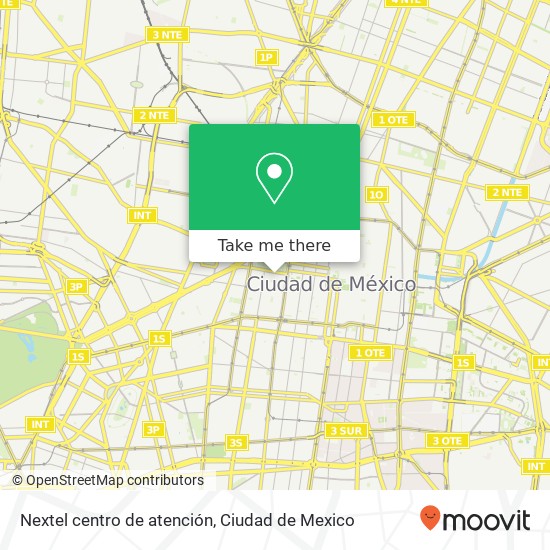 Nextel centro de atención map