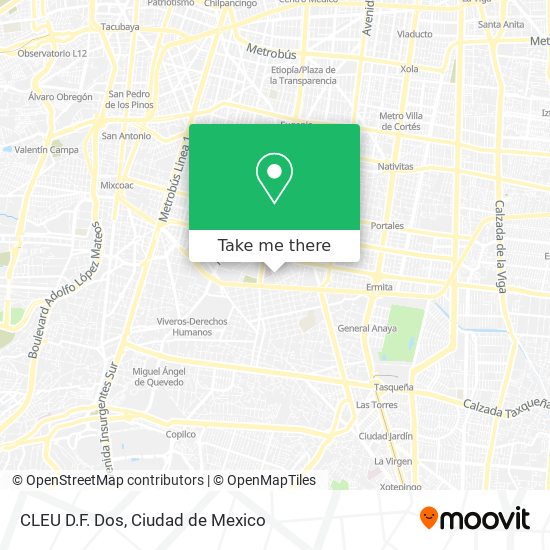Mapa de CLEU D.F. Dos