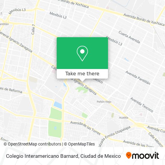 Colegio Interamericano Barnard map