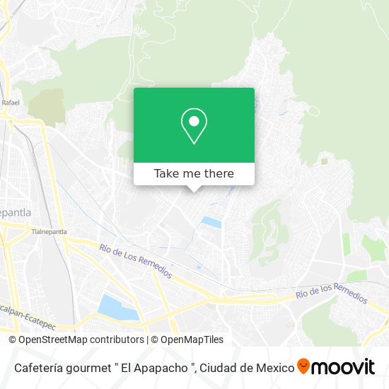 Cafetería gourmet " El Apapacho " map