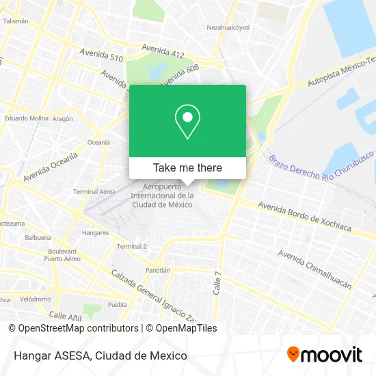 Hangar ASESA map