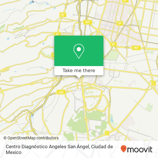 Centro Diagnóstico Angeles San Ángel map
