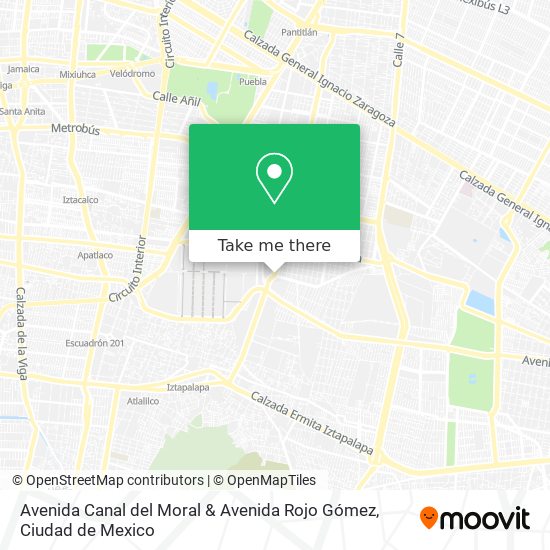Avenida Canal del Moral & Avenida Rojo Gómez map