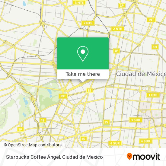 Mapa de Starbucks Coffee Ángel