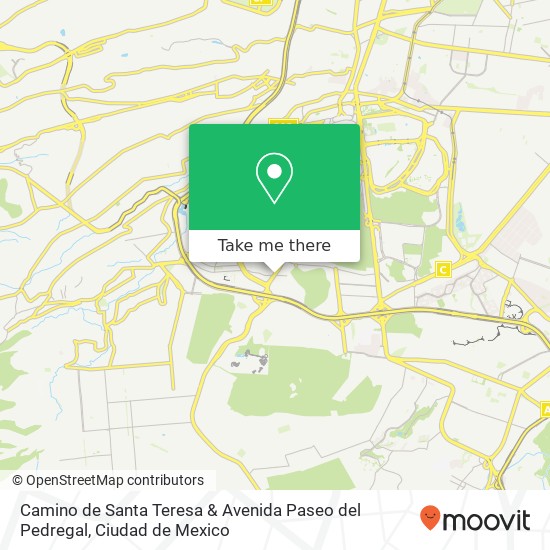 Camino de Santa Teresa & Avenida Paseo del Pedregal map