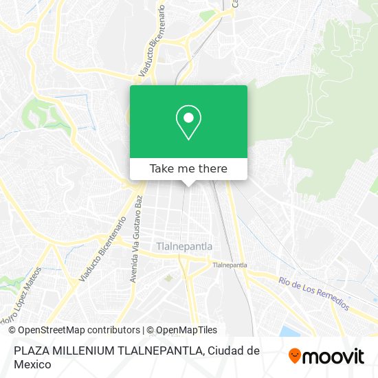 PLAZA MILLENIUM TLALNEPANTLA map