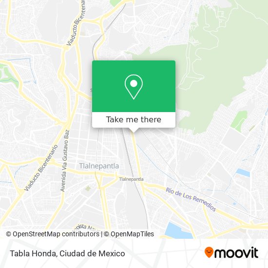 Mapa de Tabla Honda