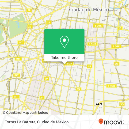 Tortas La Carreta map