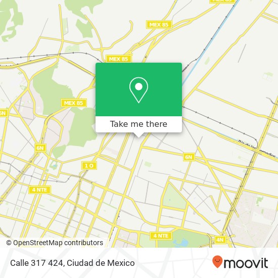 Calle 317 424 map