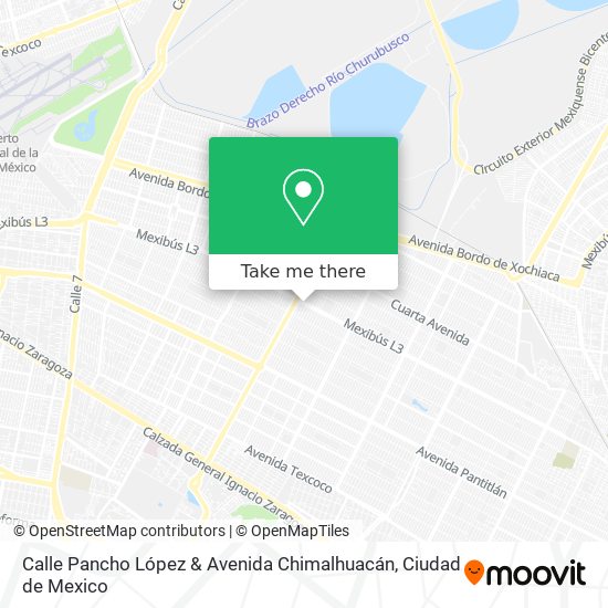 Mapa de Calle Pancho López & Avenida Chimalhuacán