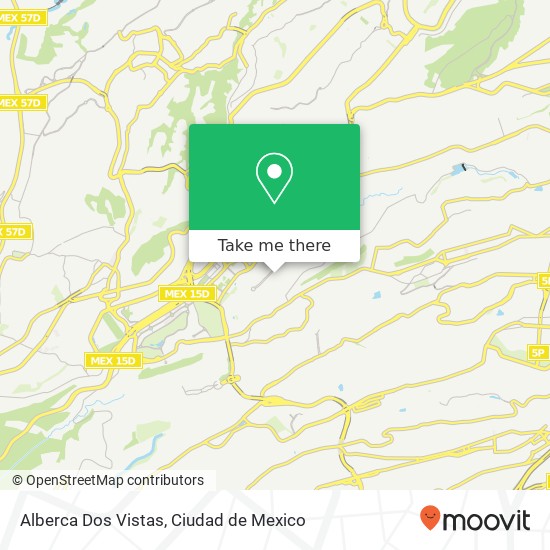 Alberca Dos Vistas map