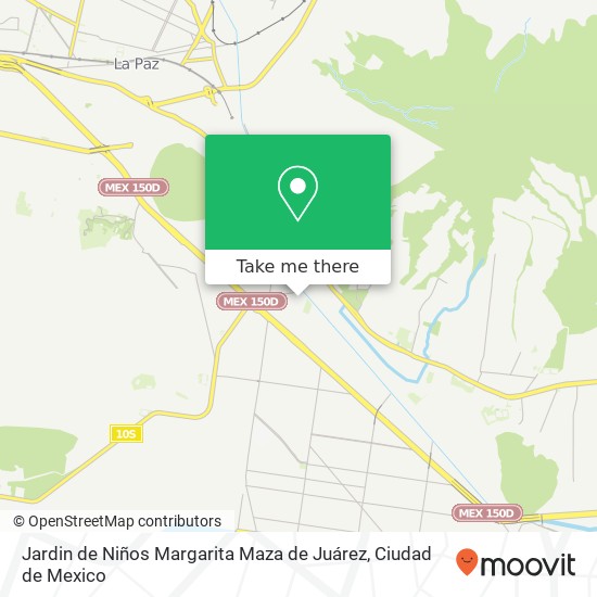 Mapa de Jardin de Niños Margarita Maza de Juárez