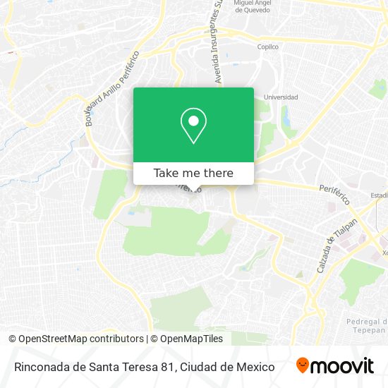 Mapa de Rinconada de Santa Teresa 81