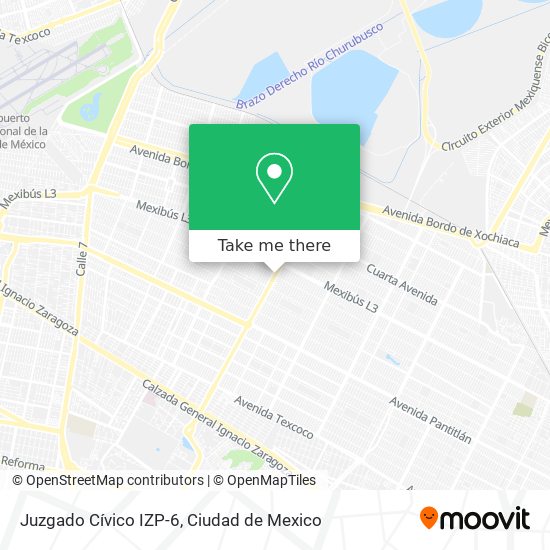 Mapa de Juzgado Cívico IZP-6