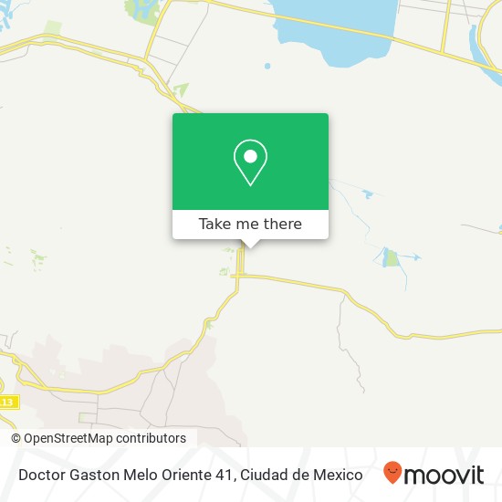 Doctor Gaston Melo Oriente 41 map