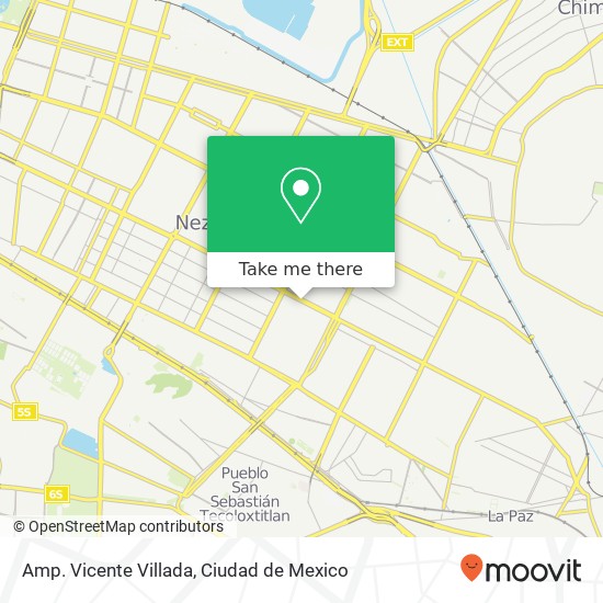 Amp. Vicente Villada map