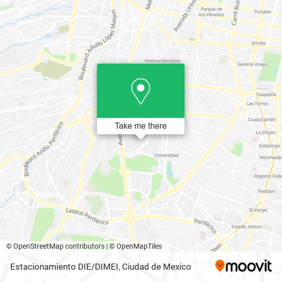 Estacionamiento DIE/DIMEI map