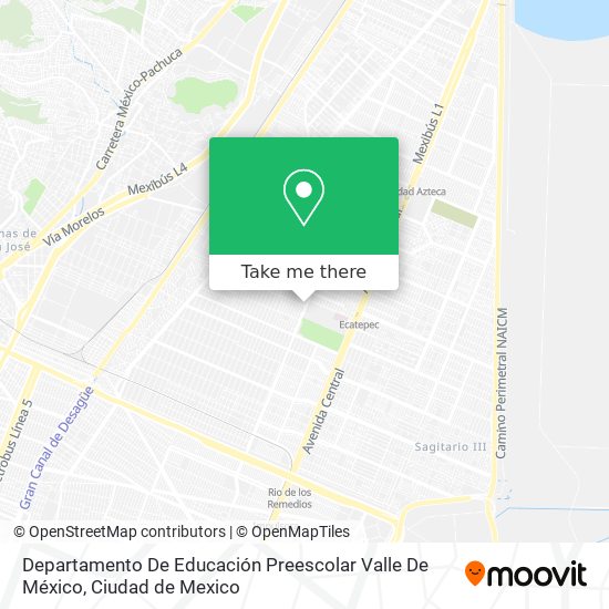 Mapa de Departamento De Educación Preescolar Valle De México