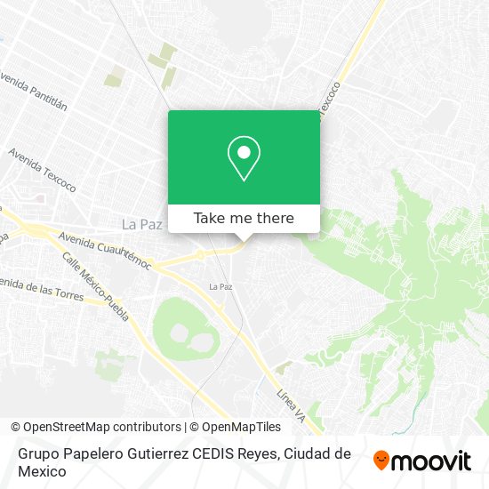 Grupo Papelero Gutierrez CEDIS Reyes map