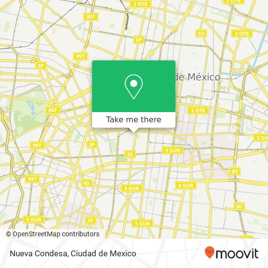 Nueva Condesa map