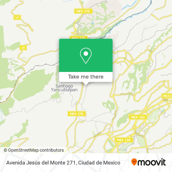 Avenida Jesús del Monte 271 map