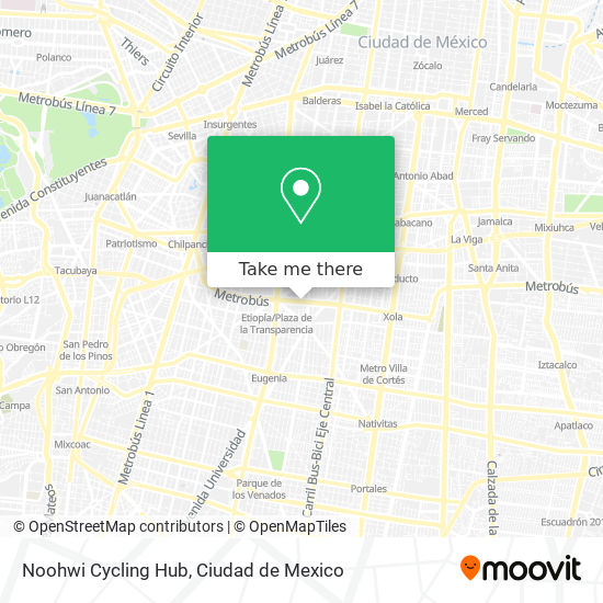 Mapa de Noohwi Cycling Hub