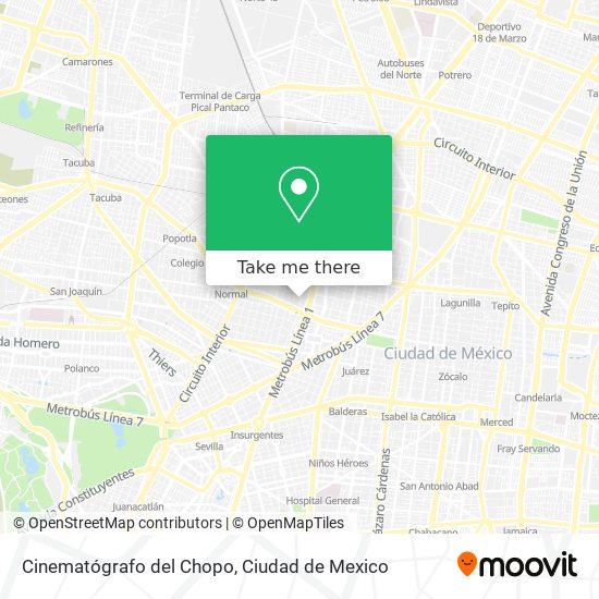 Cinematógrafo del Chopo map