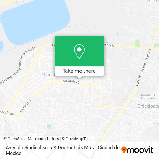 Avenida Sindicalismo & Doctor Luis Mora map