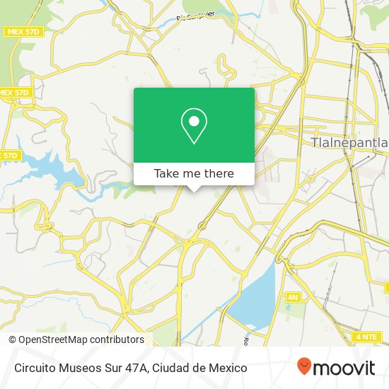 Circuito Museos Sur 47A map