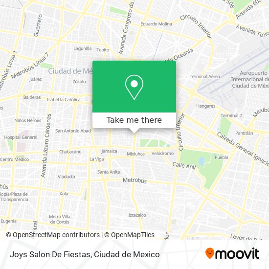 Joys Salon De Fiestas map