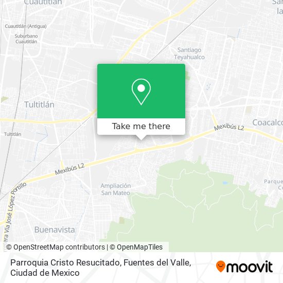 Parroquia Cristo Resucitado, Fuentes del Valle map