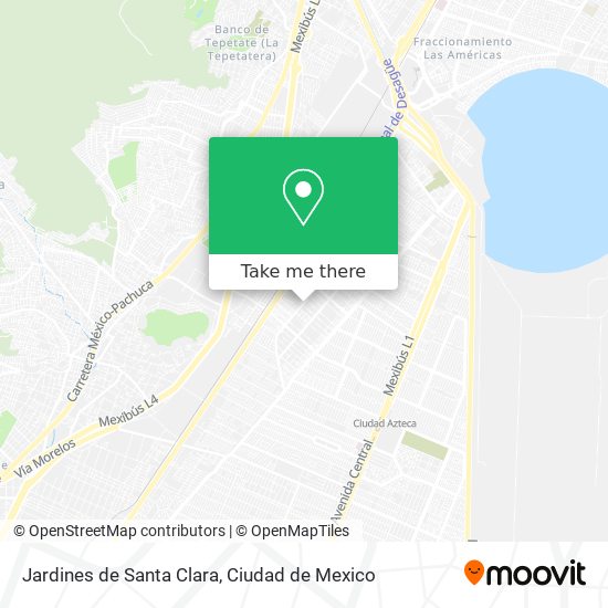 Mapa de Jardines de Santa Clara