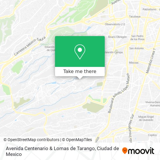 Avenida Centenario & Lomas de Tarango map