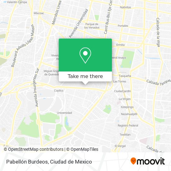 Pabellón Burdeos map