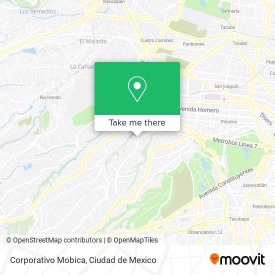 Corporativo Mobica map