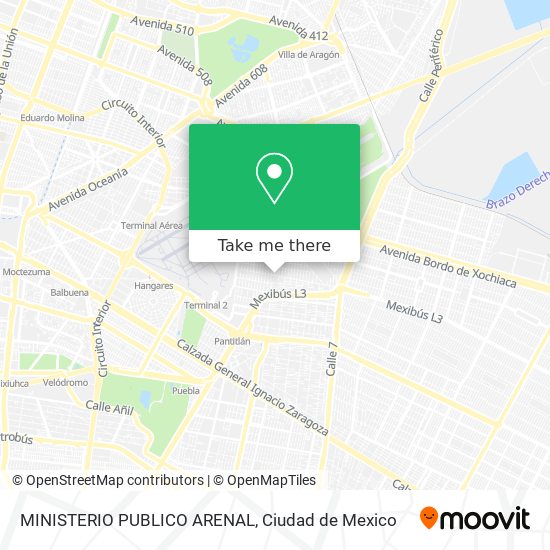 MINISTERIO PUBLICO ARENAL map