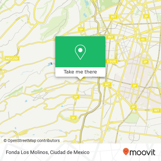 Fonda Los Molinos map