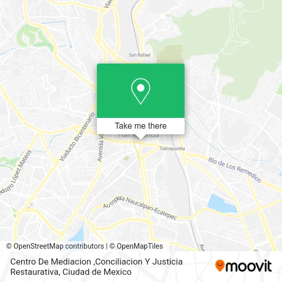 Centro De Mediacion ,Conciliacion Y Justicia Restaurativa map