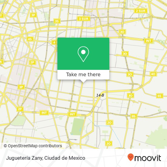 Juguetería Zany map