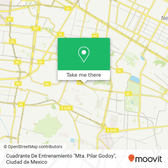 Cuadrante De Entrenamiento "Mta. Pilar Godoy" map