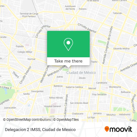 Mapa de Delegacion 2 IMSS