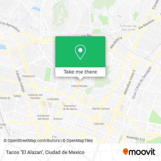 Mapa de Tacos "El Alazan"