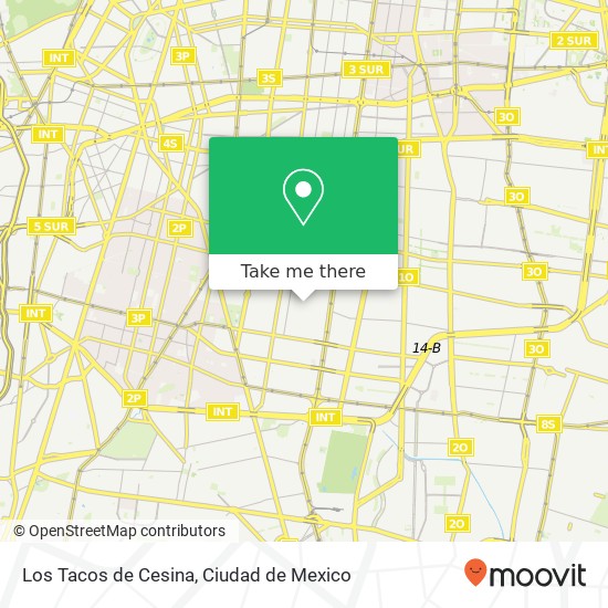 Mapa de Los Tacos de Cesina